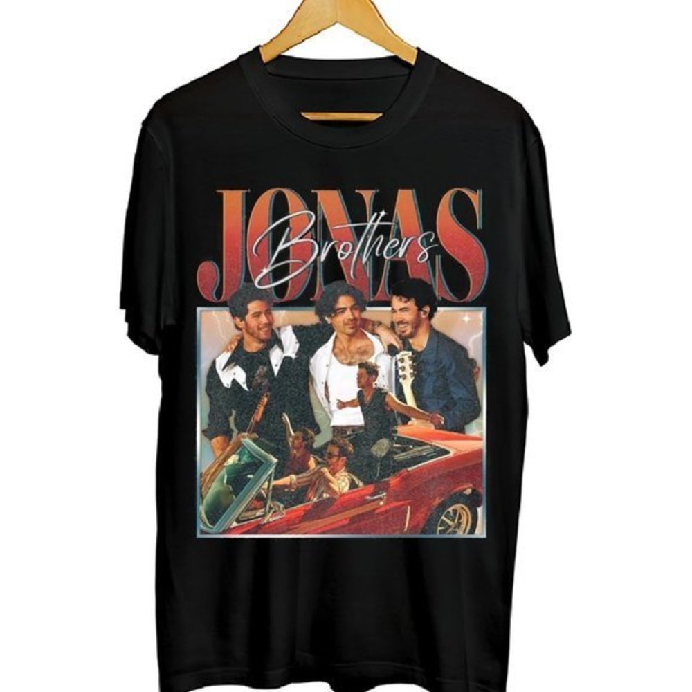 Jonas Brothers Retro Vintage Style T-Shirt Music Fans Tee Shirt